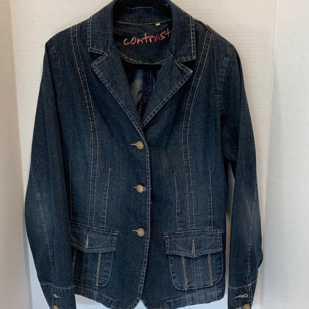 Reitmans Dark Denim Jacket, Size 14